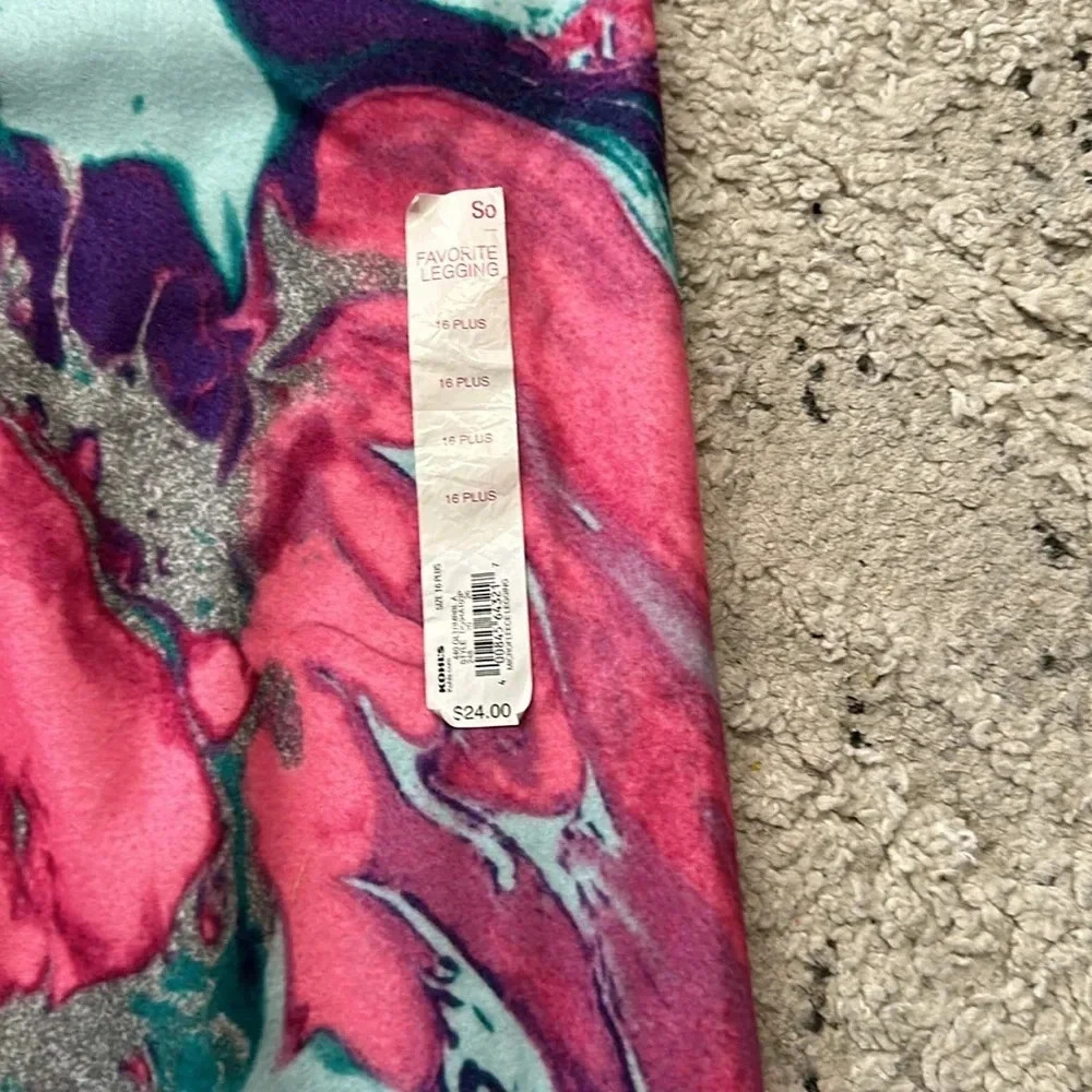 NWT SO Favorite Legging.  fleece Lined, Super Soft. Size 16 Plus - Picture 3 of 4